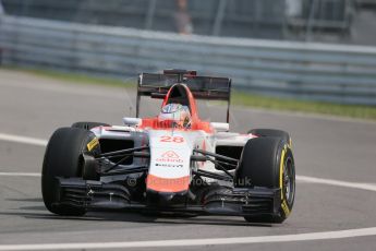 World © Octane Photographic Ltd. Manor Marussia F1 Team MR03B – William Stevens. Friday 5th June 2015, F1 Canadian GP Practice 1, Circuit Gilles Villeneuve, Montreal, Canada. Digital Ref: 1291LB1D9245