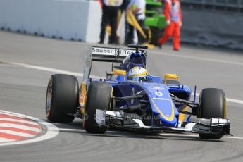 World © Octane Photographic Ltd. Sauber F1 Team C34-Ferrari – Marcus Ericsson. Friday 5th June 2015, F1 Canadian GP Practice 1, Circuit Gilles Villeneuve, Montreal, Canada. Digital Ref: 1291LB1D9288