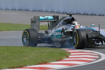 World © Octane Photographic Ltd. Mercedes AMG Petronas F1 W06 Hybrid – Lewis Hamilton. Friday 5th June 2015, F1 Canadian GP Practice 1, Circuit Gilles Villeneuve, Montreal, Canada. Digital Ref: 1291LB1D9304