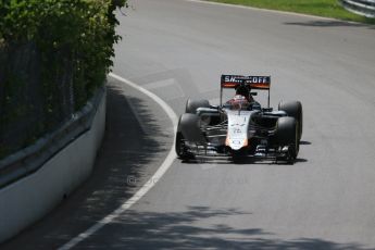 World © Octane Photographic Ltd. Sahara Force India VJM08 – Nico Hulkenberg. Friday 5th June 2015, F1 Canadian GP Practice 1, Circuit Gilles Villeneuve, Montreal, Canada. Digital Ref: 1291LB1D9531