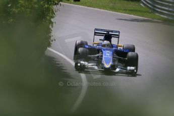 World © Octane Photographic Ltd. Sauber F1 Team C34-Ferrari – Marcus Ericsson. Friday 5th June 2015, F1 Canadian GP Practice 1, Circuit Gilles Villeneuve, Montreal, Canada. Digital Ref: 1291LB1D9641