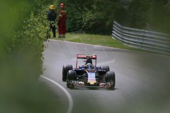 World © Octane Photographic Ltd. Scuderia Toro Rosso STR10 – Carlos Sainz Jnr. Friday 5th June 2015, F1 Canadian GP Practice 1, Circuit Gilles Villeneuve, Montreal, Canada. Digital Ref: 1291LB1D9658