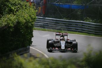 World © Octane Photographic Ltd. Lotus F1 Team E23 Hybrid – Pastor Maldonado. Friday 5th June 2015, F1 Canadian GP Practice 1, Circuit Gilles Villeneuve, Montreal, Canada. Digital Ref: 1291LB1D9694
