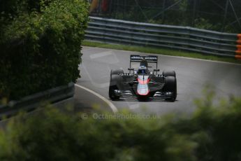 World © Octane Photographic Ltd. McLaren Honda MP4/30 – Fernando Alonso. Friday 5th June 2015, F1 Canadian GP Practice 1, Circuit Gilles Villeneuve, Montreal, Canada. Digital Ref: 1291LB1D9742