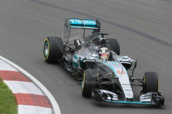 World © Octane Photographic Ltd. Mercedes AMG Petronas F1 W06 Hybrid – Lewis Hamilton. Friday 5th June 2015, F1 Canadian GP Practice 2, Circuit Gilles Villeneuve, Montreal, Canada. Digital Ref: 1292LB1D0011