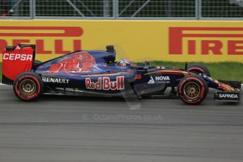 World © Octane Photographic Ltd. Scuderia Toro Rosso STR10 – Max Verstappen. Friday 5th June 2015, F1 Canadian GP Practice 2, Circuit Gilles Villeneuve, Montreal, Canada. Digital Ref: 1292LB1D0156