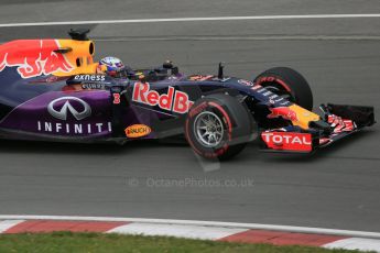 World © Octane Photographic Ltd. Infiniti Red Bull Racing RB11 – Daniel Ricciardo. Friday 5th June 2015, F1 Canadian GP Practice 2, Circuit Gilles Villeneuve, Montreal, Canada. Digital Ref: 1292LB1D0170