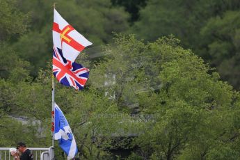 World © Octane Photographic Ltd. Fan flags. Friday 5th June 2015, F1 Canadian GP Practice 2, Circuit Gilles Villeneuve, Montreal, Canada. Digital Ref: 1292LB1D9797