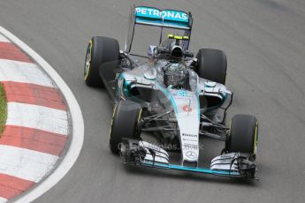 World © Octane Photographic Ltd. Mercedes AMG Petronas F1 W06 Hybrid – Nico Rosberg. Friday 5th June 2015, F1 Practice 2, Circuit Gilles Villeneuve, Montreal, Canada. Digital Ref: 1292LB1D9869