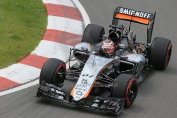 World © Octane Photographic Ltd. Sahara Force India VJM08 – Nico Hulkenberg. Friday 5th June 2015, F1 Canadian GP Practice 2, Circuit Gilles Villeneuve, Montreal, Canada. Digital Ref: 1292LB1D9884