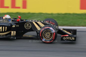 World © Octane Photographic Ltd. Lotus F1 Team E23 Hybrid – Romain Grosjean. Friday 5th June 2015, F1 Canadian GP Practice 2, Circuit Gilles Villeneuve, Montreal, Canada. Digital Ref: 1292LB7D0062