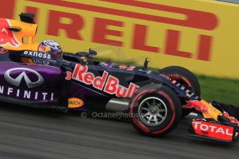 World © Octane Photographic Ltd. Infiniti Red Bull Racing RB11 – Daniel Ricciardo. Friday 5th June 2015, F1 Canadian GP Practice 2, Circuit Gilles Villeneuve, Montreal, Canada. Digital Ref: 1292LB7D0072