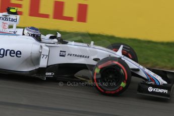 World © Octane Photographic Ltd. Williams Martini Racing FW37 – Valtteri Bottas. Friday 5th June 2015, F1 Canadian GP Practice 2, Circuit Gilles Villeneuve, Montreal, Canada. Digital Ref: 1292LB7D0082