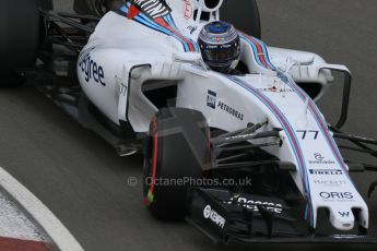 World © Octane Photographic Ltd. Williams Martini Racing FW37 – Valtteri Bottas. Friday 5th June 2015, F1 Canadian GP Practice 2, Circuit Gilles Villeneuve, Montreal, Canada. Digital Ref: 1292LB7D0092