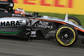 World © Octane Photographic Ltd. Sahara Force India VJM08 – Nico Hulkenberg. Friday 5th June 2015, F1 Canadian GP Practice 2, Circuit Gilles Villeneuve, Montreal, Canada. Digital Ref: 1292LB7D0187