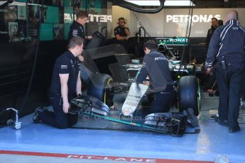 World © Octane Photographic Ltd. Mercedes AMG Petronas F1 W06 Hybrid – Lewis Hamilton. Saturday 6th June 2015, F1 Canadian GP Practice 3 pitlane, Circuit Gilles Villeneuve, Montreal, Canada. Digital Ref: 1295CB7D0733