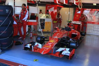 World © Octane Photographic Ltd. Scuderia Ferrari SF15-T– Kimi Raikkonen. Saturday 6th June 2015, F1 Canadian GP Practice 3 pitlane, Circuit Gilles Villeneuve, Montreal, Canada. Digital Ref: 1295CB7D0742