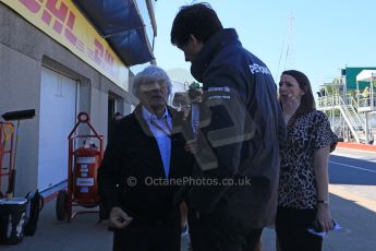 World © Octane Photographic Ltd. Mercedes AMG Petronas – Toto Wolff and Bernie Ecclestone. Saturday 6th June 2015, F1 Canadian GP Practice 3 pitlane, Circuit Gilles Villeneuve, Montreal, Canada. Digital Ref: 1295CB7D0830