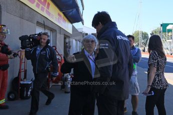 World © Octane Photographic Ltd. Mercedes AMG Petronas – Toto Wolff and Bernie Ecclestone. Saturday 6th June 2015, F1 Canadian GP Practice 3 pitlane, Circuit Gilles Villeneuve, Montreal, Canada. Digital Ref: 1295CB7D0840