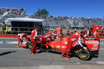 World © Octane Photographic Ltd. Scuderia Ferrari SF15-T– Kimi Raikkonen. Saturday 6th June 2015, F1 Canadian GP Practice 3 pitlane, Circuit Gilles Villeneuve, Montreal, Canada. Digital Ref: 1295CB7D0881