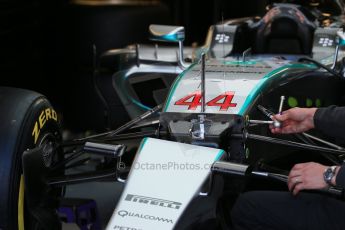 World © Octane Photographic Ltd. Mercedes AMG Petronas F1 W06 Hybrid – Lewis Hamilton. Saturday 6th June 2015, F1 Canadian GP Practice 3 pitlane, Circuit Gilles Villeneuve, Montreal, Canada. Digital Ref: 1295LB1D0744