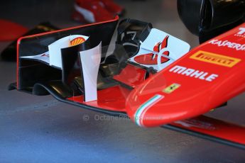 World © Octane Photographic Ltd. Scuderia Ferrari SF15-T nose. Saturday 6th June 2015, F1 Canadian GP Practice 3 pitlane, Circuit Gilles Villeneuve, Montreal, Canada. Digital Ref: 1295LB1D0763