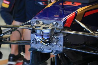 World © Octane Photographic Ltd. Scuderia Toro Rosso STR10 – Max Verstappen. Saturday 6th June 2015, F1 Canadian GP Practice 3 pitlane, Circuit Gilles Villeneuve, Montreal, Canada. Digital Ref: 1295LB1D0787