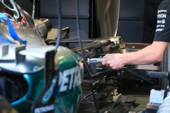 World © Octane Photographic Ltd. Mercedes AMG Petronas F1 W06 Hybrid – Lewis Hamilton. Saturday 6th June 2015, F1 Canadian GP Practice 3 pitlane, Circuit Gilles Villeneuve, Montreal, Canada. Digital Ref: 1295LB1D0868