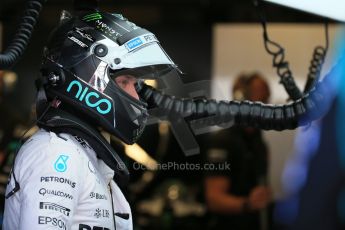 World © Octane Photographic Ltd. Mercedes AMG Petronas F1 W06 Hybrid – Nico Rosberg. Saturday 6th June 2015, F1 Practice 3 pitlane, Circuit Gilles Villeneuve, Montreal, Canada. Digital Ref: 1295LB1D1237