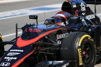 World © Octane Photographic Ltd. McLaren Honda MP4/30 - Jenson Button. Saturday 6th June 2015, F1 Canadian GP Practice 3 pitlane, Circuit Gilles Villeneuve, Montreal, Canada. Digital Ref: 1295LB1D1288