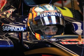 World © Octane Photographic Ltd. Scuderia Toro Rosso STR10 – Carlos Sainz Jnr. Saturday 6th June 2015, F1 Canadian GP Practice 3 pitlane, Circuit Gilles Villeneuve, Montreal, Canada. Digital Ref: 1295LB1D1453