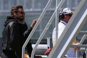 World © Octane Photographic Ltd. Scott Disick (partner of Kourtney Kardashian). Saturday 6th June 2015, F1 Practice 3 pitlane, Circuit Gilles Villeneuve, Montreal, Canada. Digital Ref: 1295CB7D0968