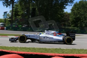 World © Octane Photographic Ltd. Williams Martini Racing FW37 – Felipe Massa. Saturday 6th June 2015, F1 Canadian GP Qualifying, Circuit Gilles Villeneuve, Montreal, Canada. Digital Ref: 1296LB1D1749
