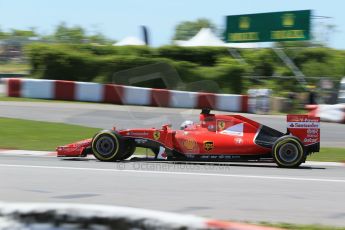 World © Octane Photographic Ltd. Scuderia Ferrari SF15-T– Sebastian Vettel. Saturday 6th June 2015, F1 Canadian GP Qualifying, Circuit Gilles Villeneuve, Montreal, Canada. Digital Ref: 1296LB1D1853