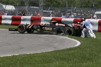 World © Octane Photographic Ltd. Lotus F1 Team E23 Hybrid – Pastor Maldonado. Saturday 6th June 2015, F1 Canadian GP Qualifying, Circuit Gilles Villeneuve, Montreal, Canada. Digital Ref: 1296LB1D2148