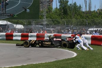 World © Octane Photographic Ltd. Lotus F1 Team E23 Hybrid – Pastor Maldonado. Saturday 6th June 2015, F1 Canadian GP Qualifying, Circuit Gilles Villeneuve, Montreal, Canada. Digital Ref: 1296LB1D2153