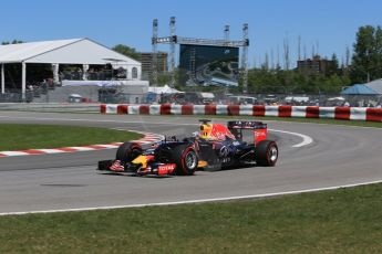 World © Octane Photographic Ltd. Infiniti Red Bull Racing RB11 – Daniel Ricciardo. Saturday 6th June 2015, F1 Canadian GP Qualifying, Circuit Gilles Villeneuve, Montreal, Canada. Digital Ref: 1296LB1D2265