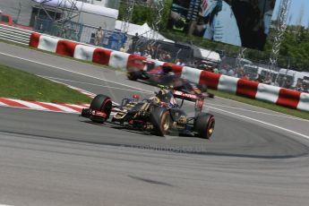 World © Octane Photographic Ltd. Lotus F1 Team E23 Hybrid – Pastor Maldonado and Scuderia Toro Rosso STR10 – Carlos Sainz Jnr. Saturday 6th June 2015, F1 Canadian GP Qualifying, Circuit Gilles Villeneuve, Montreal, Canada. Digital Ref: 1296LB1D2347