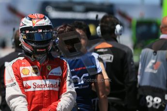 World © Octane Photographic Ltd. Scuderia Ferrari SF15-T– Kimi Raikkonen. Saturday 6th June 2015, F1 Canadian GP Qualifying Parc Ferme, Circuit Gilles Villeneuve, Montreal, Canada. Digital Ref: 1296LB1D2571