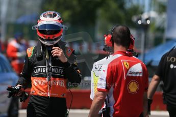 World © Octane Photographic Ltd. Sahara Force India VJM08 – Nico Hulkenberg. Saturday 6th June 2015, F1 Canadian GP Qualifying Parc Ferme, Circuit Gilles Villeneuve, Montreal, Canada. Digital Ref: 1296LB1D2588