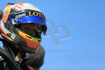 World © Octane Photographic Ltd. Lotus F1 Team E23 Hybrid – Romain Grosjean. Saturday 6th June 2015, F1 Canadian GP Qualifying Parc Ferme, Circuit Gilles Villeneuve, Montreal, Canada. Digital Ref: 1296LB1D2608