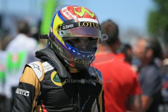 World © Octane Photographic Ltd. Lotus F1 Team E23 Hybrid – Pastor Maldonado. Saturday 6th June 2015, F1 Canadian GP Qualifying Parc Ferme, Circuit Gilles Villeneuve, Montreal, Canada. Digital Ref: 1296LB1D2635