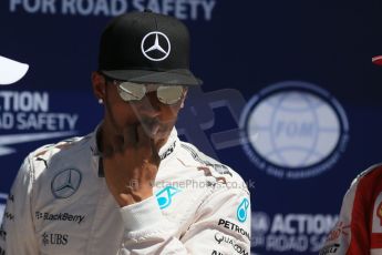 World © Octane Photographic Ltd. Mercedes AMG Petronas F1 W06 Hybrid – Lewis Hamilton. Saturday 6th June 2015, F1 Canadian GP Qualifying Parc Ferme, Circuit Gilles Villeneuve, Montreal, Canada. Digital Ref: 1296LB1D2722