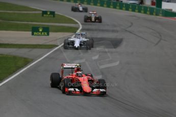 World © Octane Photographic Ltd. Mercedes AMG Petronas F1 W06 Hybrid – Nico Rosberg, Scuderia Ferrari SF15-T Kimi Raikkonen and Williams Martini Racing FW37 – Valtteri Bottas. Sunday . Sunday 7th June 2015, F1 Canadian GP Race, Circuit Gilles Villeneuve, Montreal, Canada. Digital Ref: 1299LB1D3656