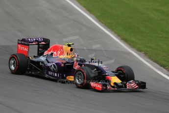 World © Octane Photographic Ltd. Infiniti Red Bull Racing RB11 – Daniil Kvyat. Sunday 7th June 2015, F1 Canadian GP Race, Circuit Gilles Villeneuve, Montreal, Canada. Digital Ref: 1299LB1D3722