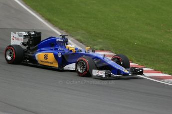 World © Octane Photographic Ltd. Sauber F1 Team C34-Ferrari – Marcus Ericsson. Sunday 7th June 2015, F1 Canadian GP Race, Circuit Gilles Villeneuve, Montreal, Canada. Digital Ref: 1299LB1D3730