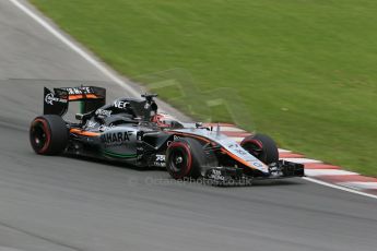 World © Octane Photographic Ltd. Sahara Force India VJM08 – Nico Hulkenberg. Sunday 7th June 2015, F1 Canadian GP Race, Circuit Gilles Villeneuve, Montreal, Canada. Digital Ref: 1299LB1D3961