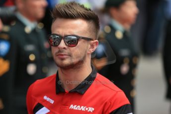 World © Octane Photographic Ltd. Manor Marussia F1 Team MR03B – William Stevens. Sunday 7th June 2015, F1 Canadian GP Drivers' parade, Circuit Gilles Villeneuve, Montreal, Canada. Digital Ref: 1298LB1D3107