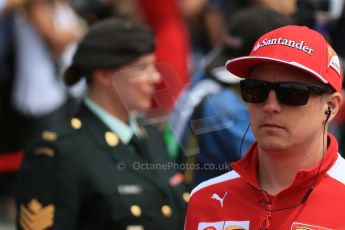 World © Octane Photographic Ltd. Scuderia Ferrari SF15-T– Kimi Raikkonen. Sunday 7th June 2015, F1 Canadian GP Drivers' parade, Circuit Gilles Villeneuve, Montreal, Canada. Digital Ref: 1298LB1D3113