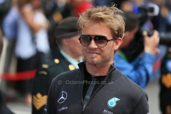 World © Octane Photographic Ltd. Mercedes AMG Petronas F1 W06 Hybrid – Nico Rosberg. Sunday 7th June 2015, F1 Drivers' parade, Circuit Gilles Villeneuve, Montreal, Canada. Digital Ref: 1298LB1D3139